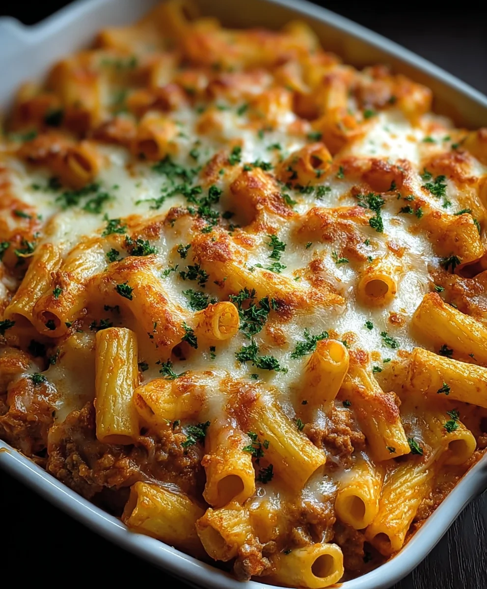 Ultimate Creamy Cheesy Baked Ziti-The Best Recipe