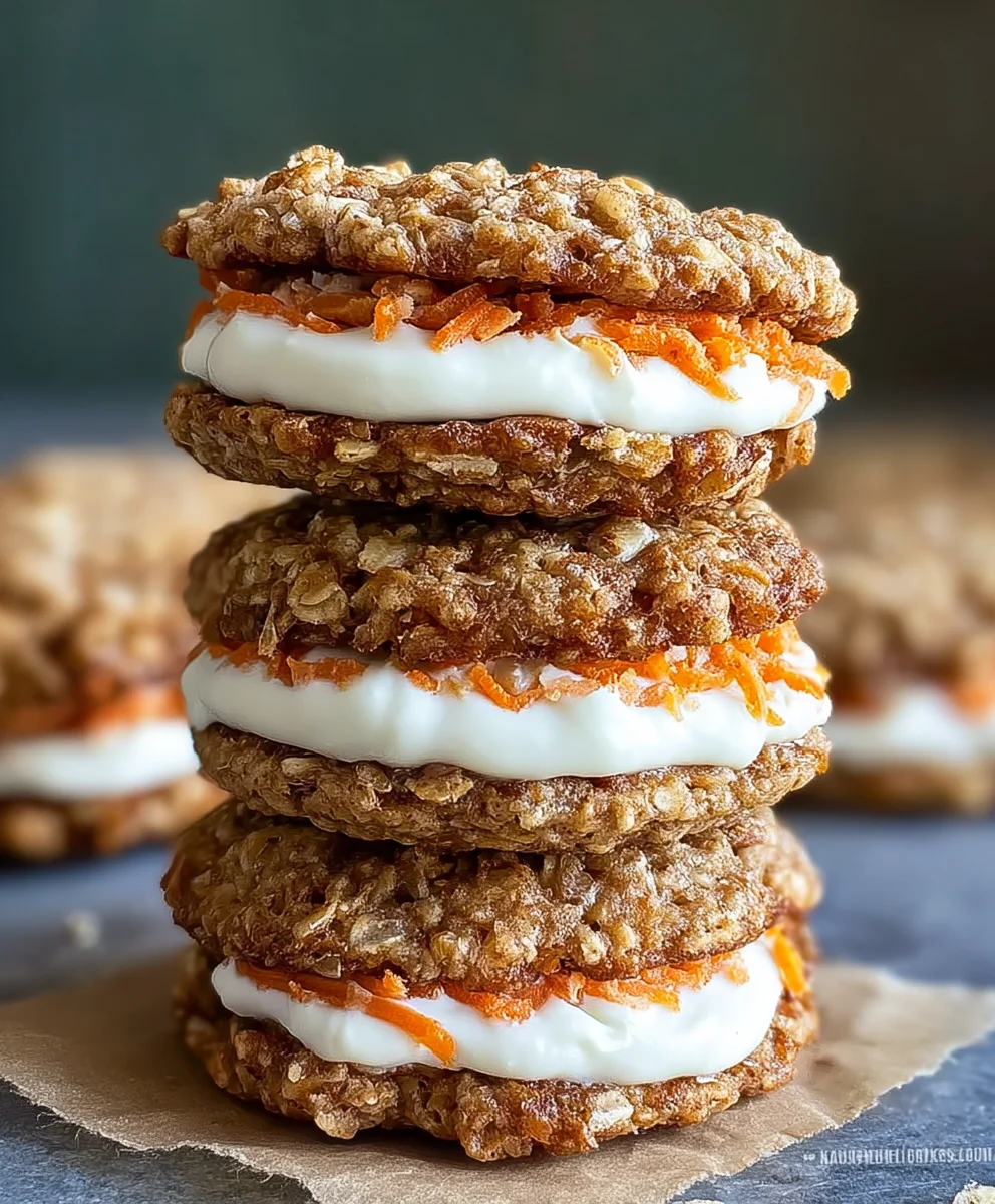 Carrot Cake Oatmeal Cream Pies-Delicious Dessert