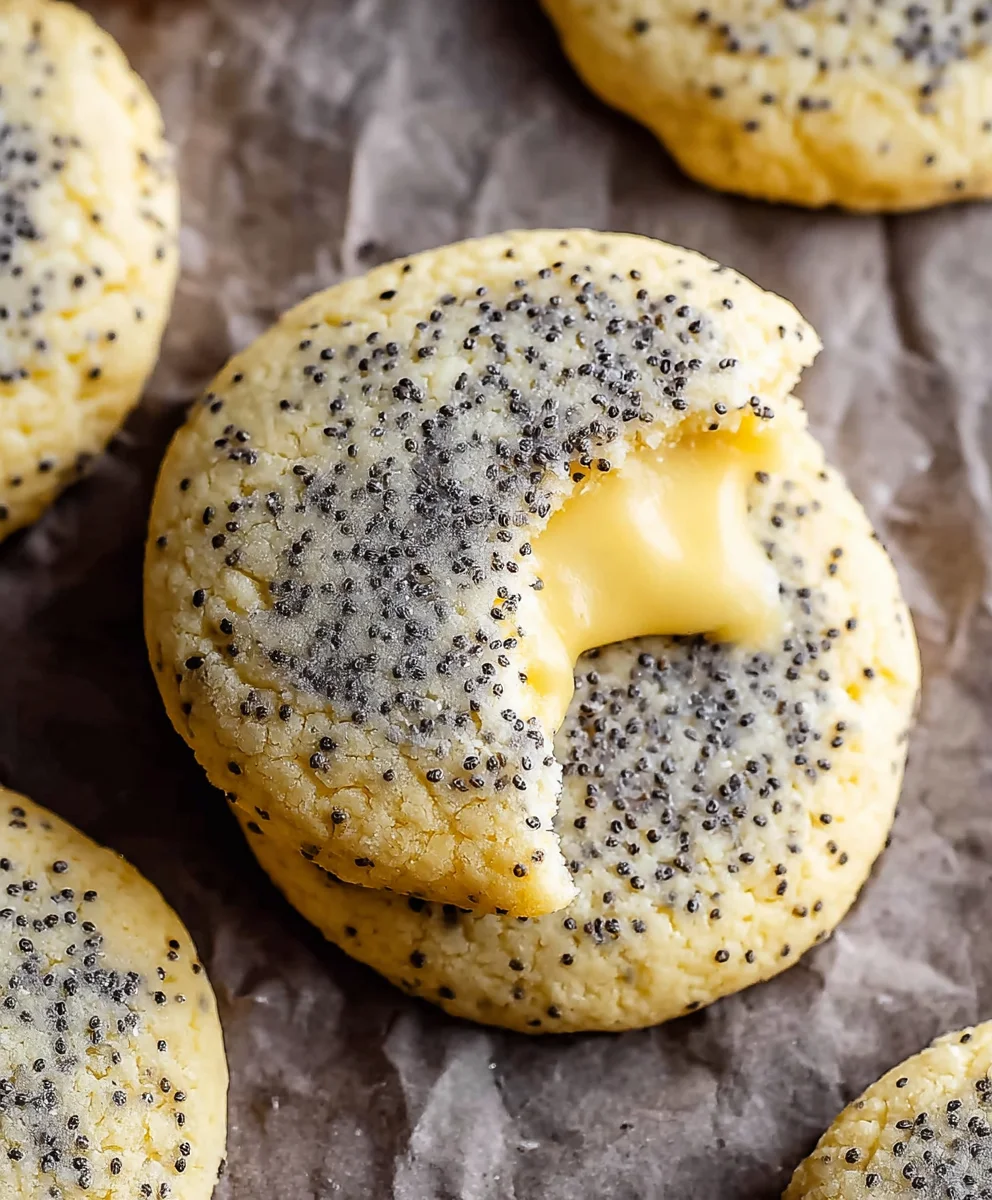 Lemon Poppy Seed Cookies-Easy Crum extractble Recipe