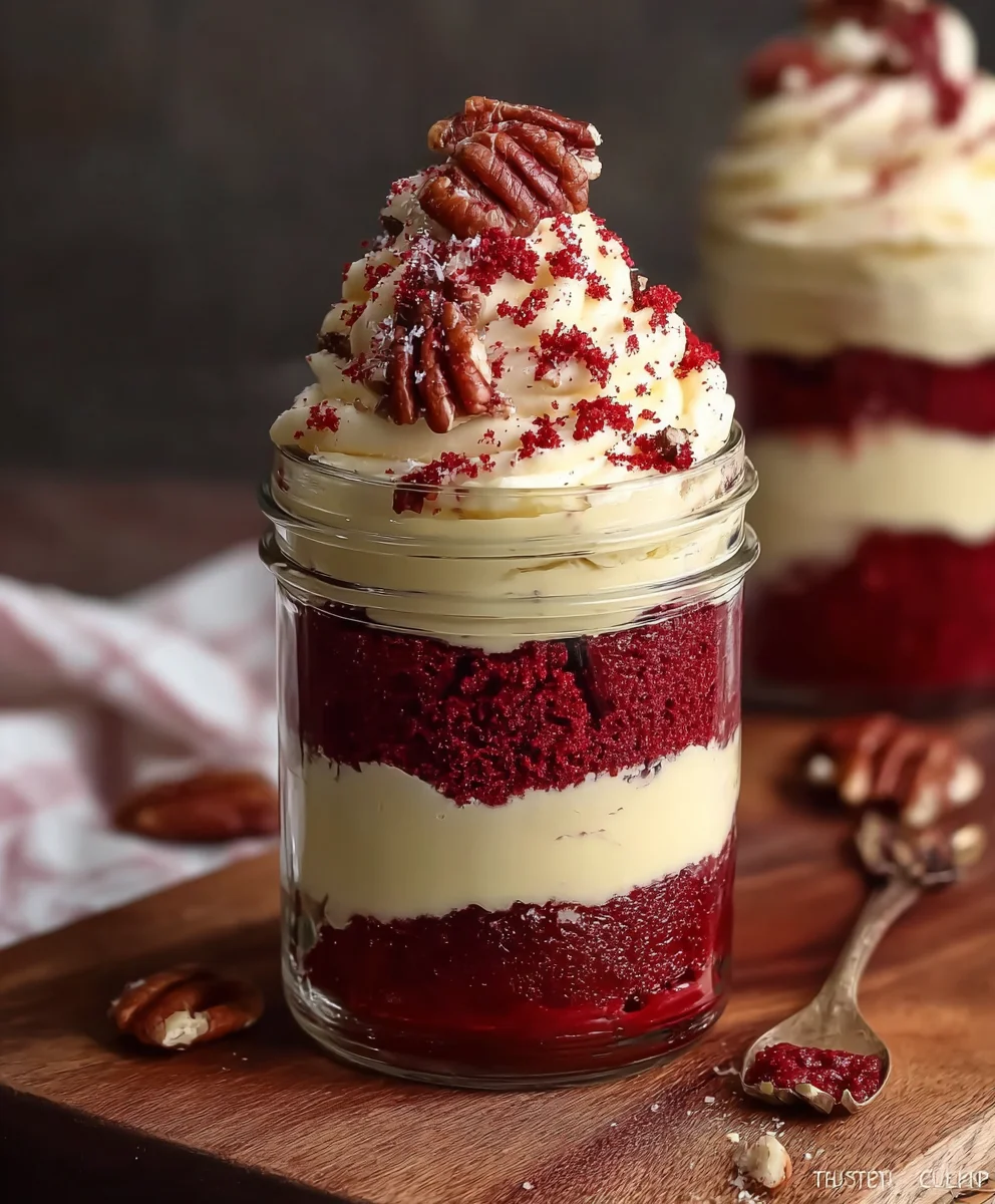 Decadent Red Velvet Cake Jars - Easy Dessert Recipe
