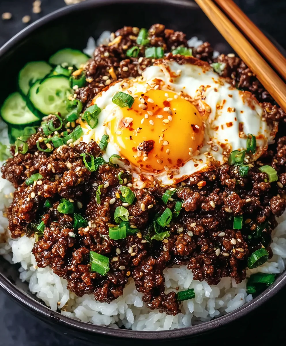 Korean Ground Beef Rice Bowls - Quick & Easy Dinner