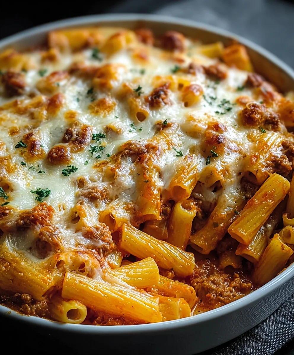 Ultimate Creamy Cheesy Baked Ziti-The Best Recipe