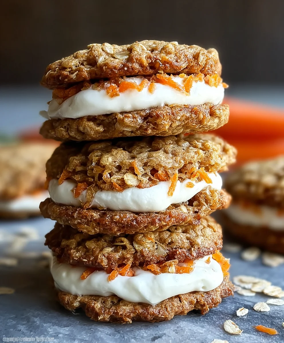 Carrot Cake Oatmeal Cream Pies-Delicious Dessert