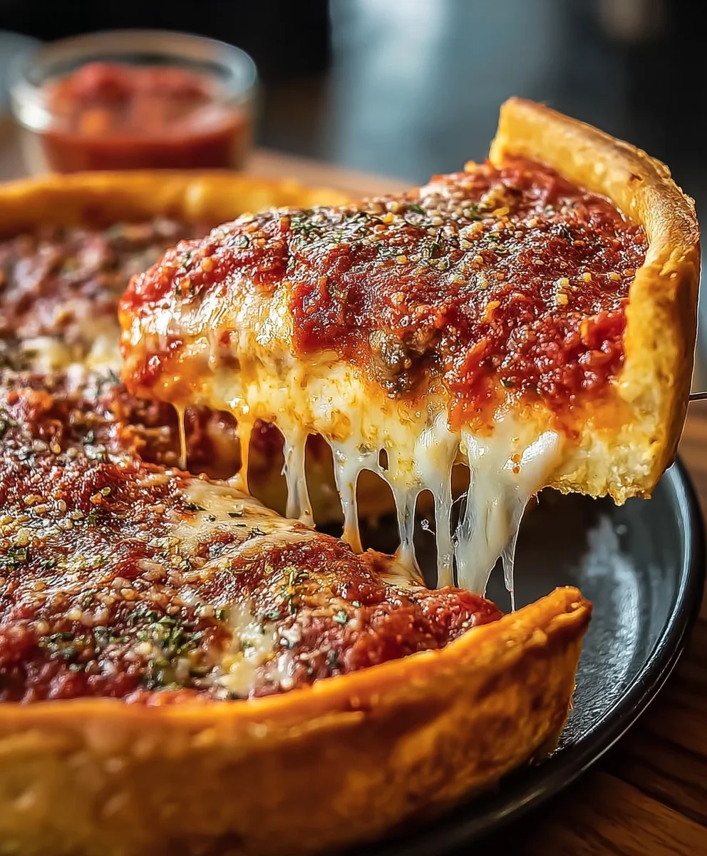 Authentic Chicago Deep Dish Pizza Recipe-Easy Beef
