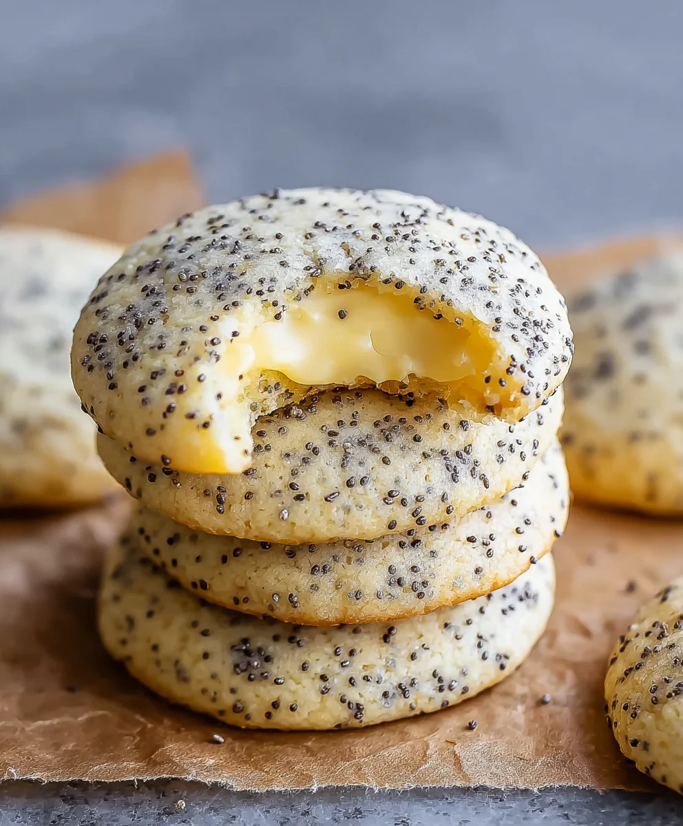 Lemon Poppy Seed Cookies-Easy Crum extractble Recipe