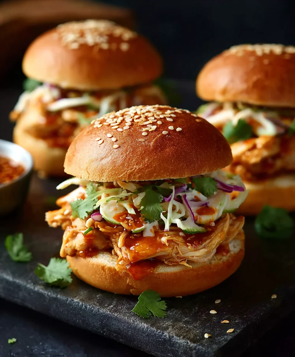 Bang Bang Chicken Sliders- Easy & Flavorful Appetizer