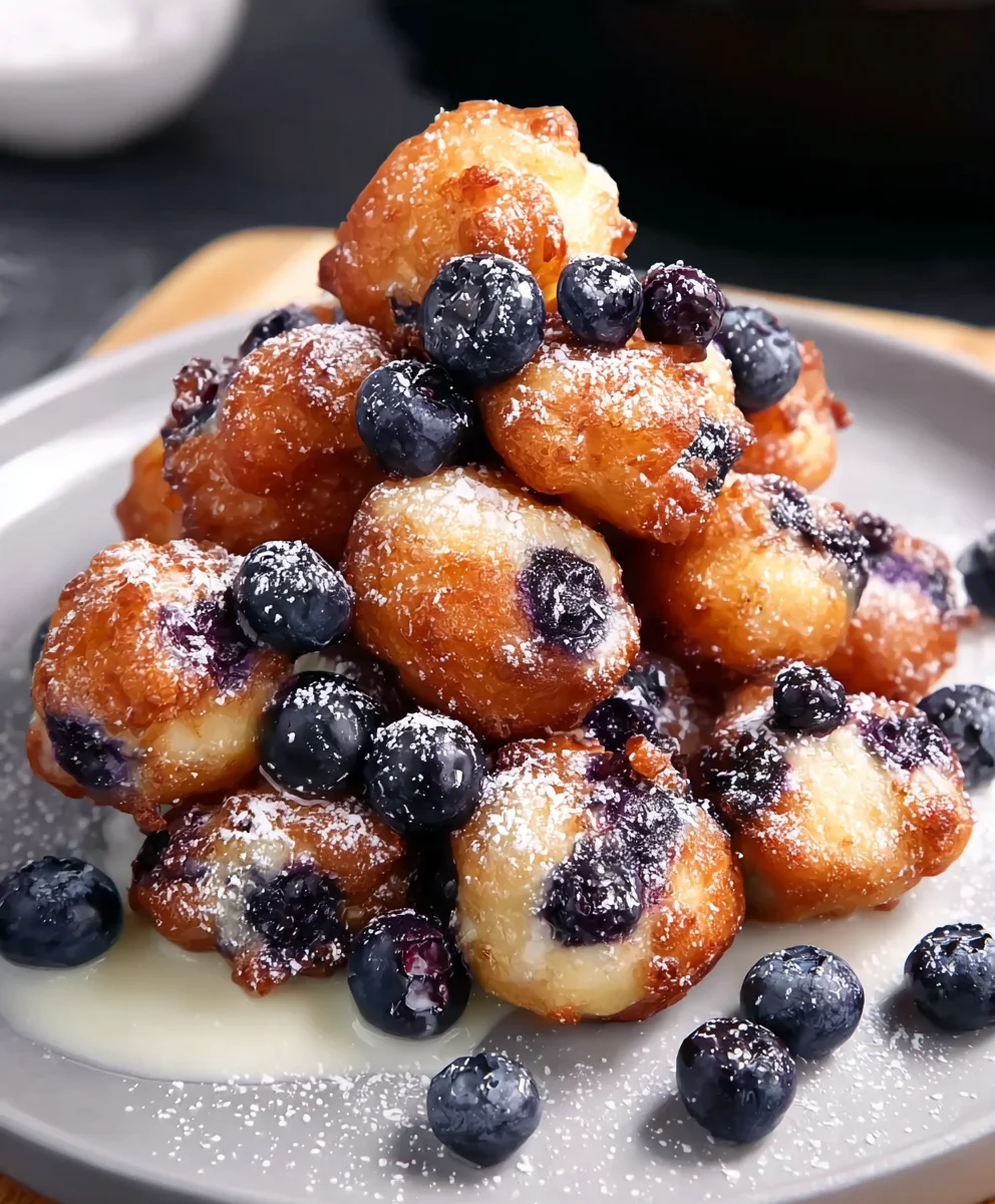 Easy Mini Blueberry Fritters Recipe-Sweet Bites