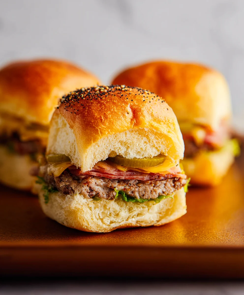 Juicy Beef Cuban Sliders- Easy Party Appetizer