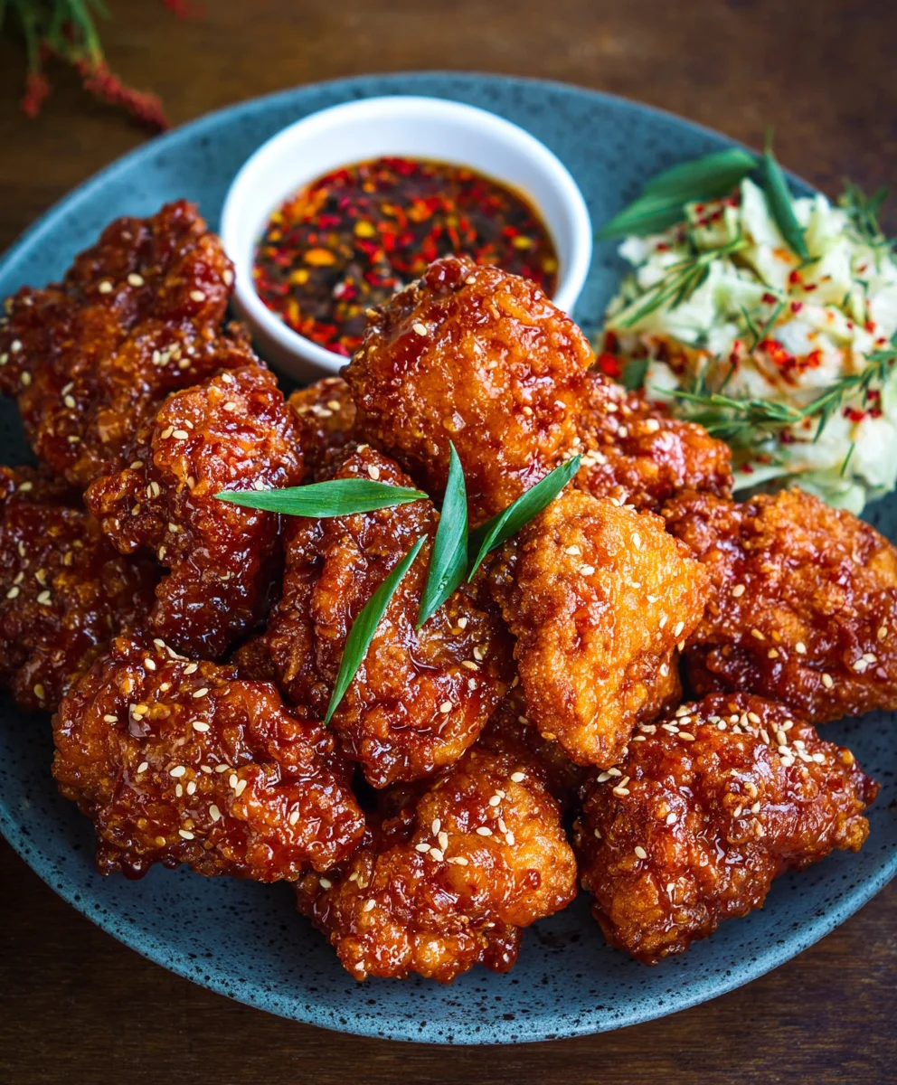 Korean Fried Chicken Yangnyeom-Style Crispy Recipe