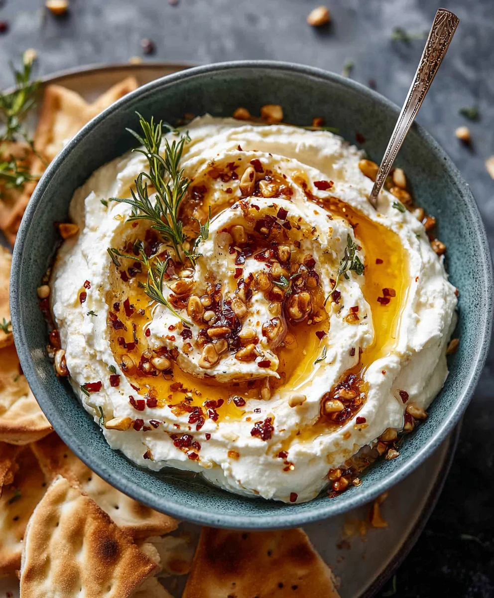 Spicy Ricotta Dip Hot Honey Recipe