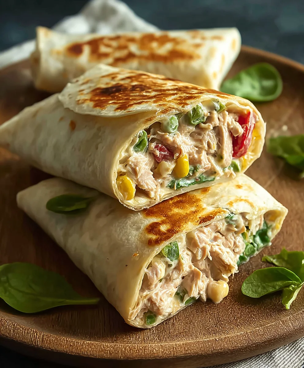 Quick Tuna Melt Wrap Easy Recipe
