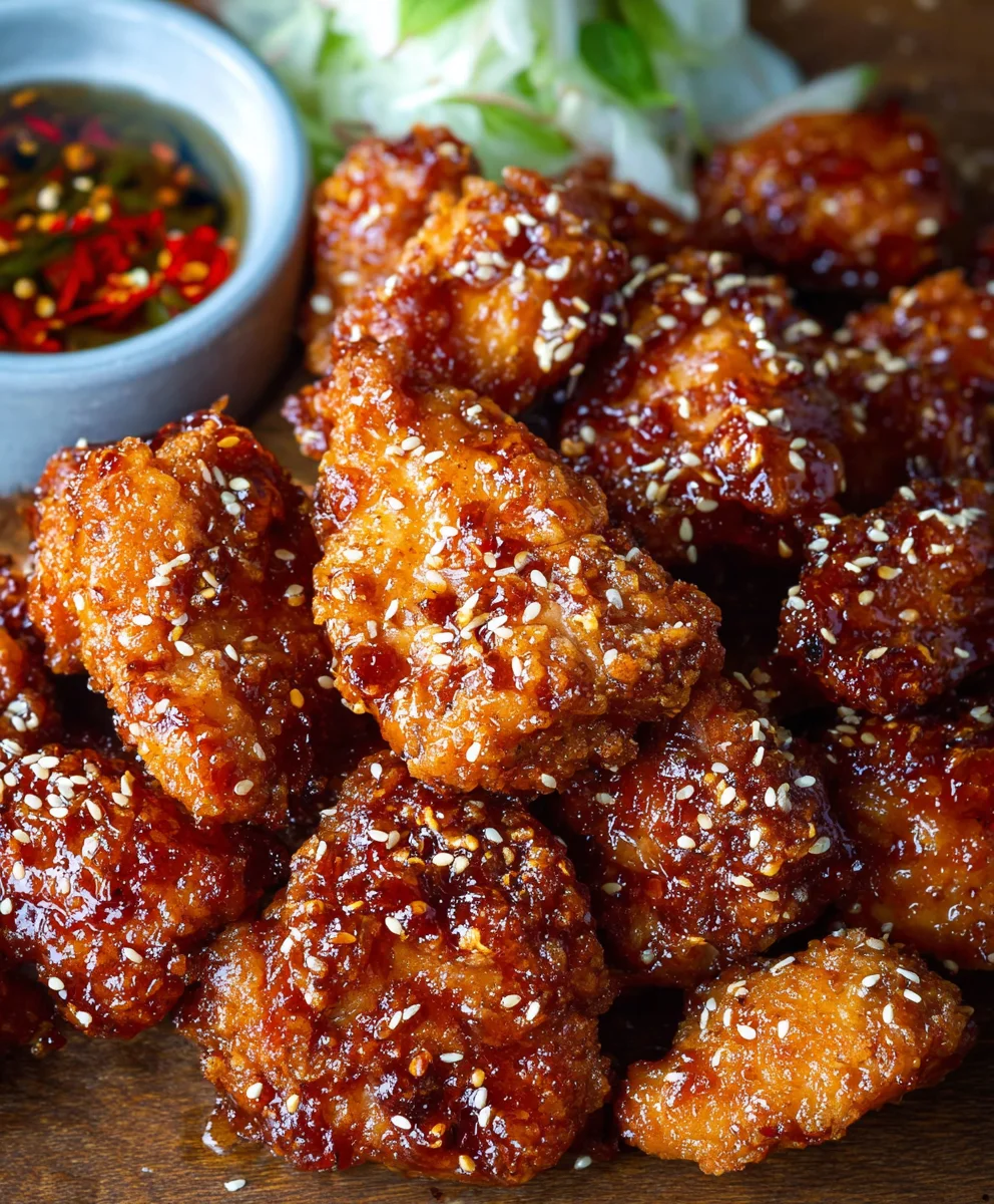 Korean Fried Chicken Yangnyeom-Style Crispy Recipe