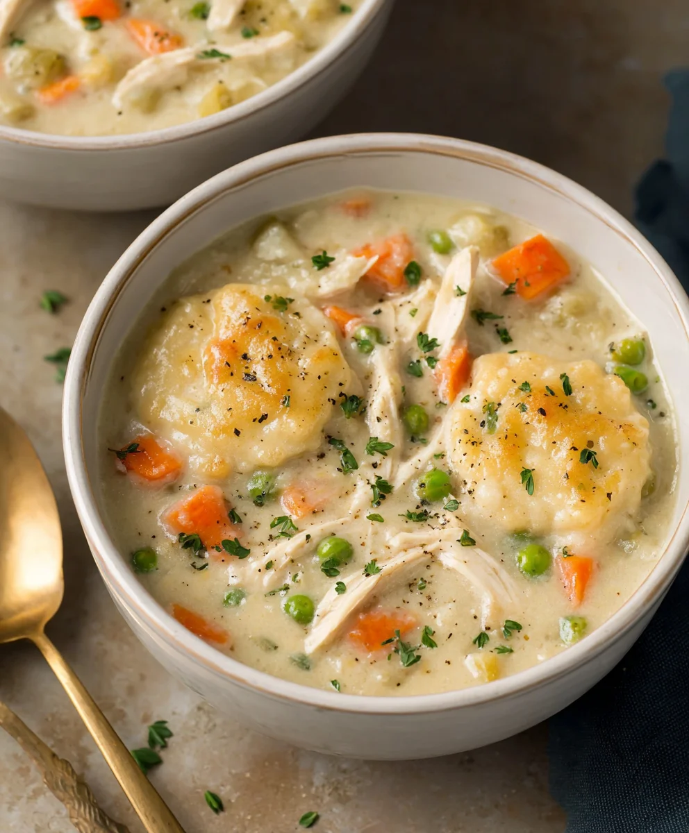 Easy Chicken Pot Pie Soup - Comforting & Delicious