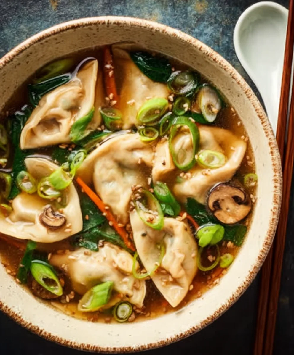 Hearty Beef Potsticker Soup- Comforting & Flavorful Recipe