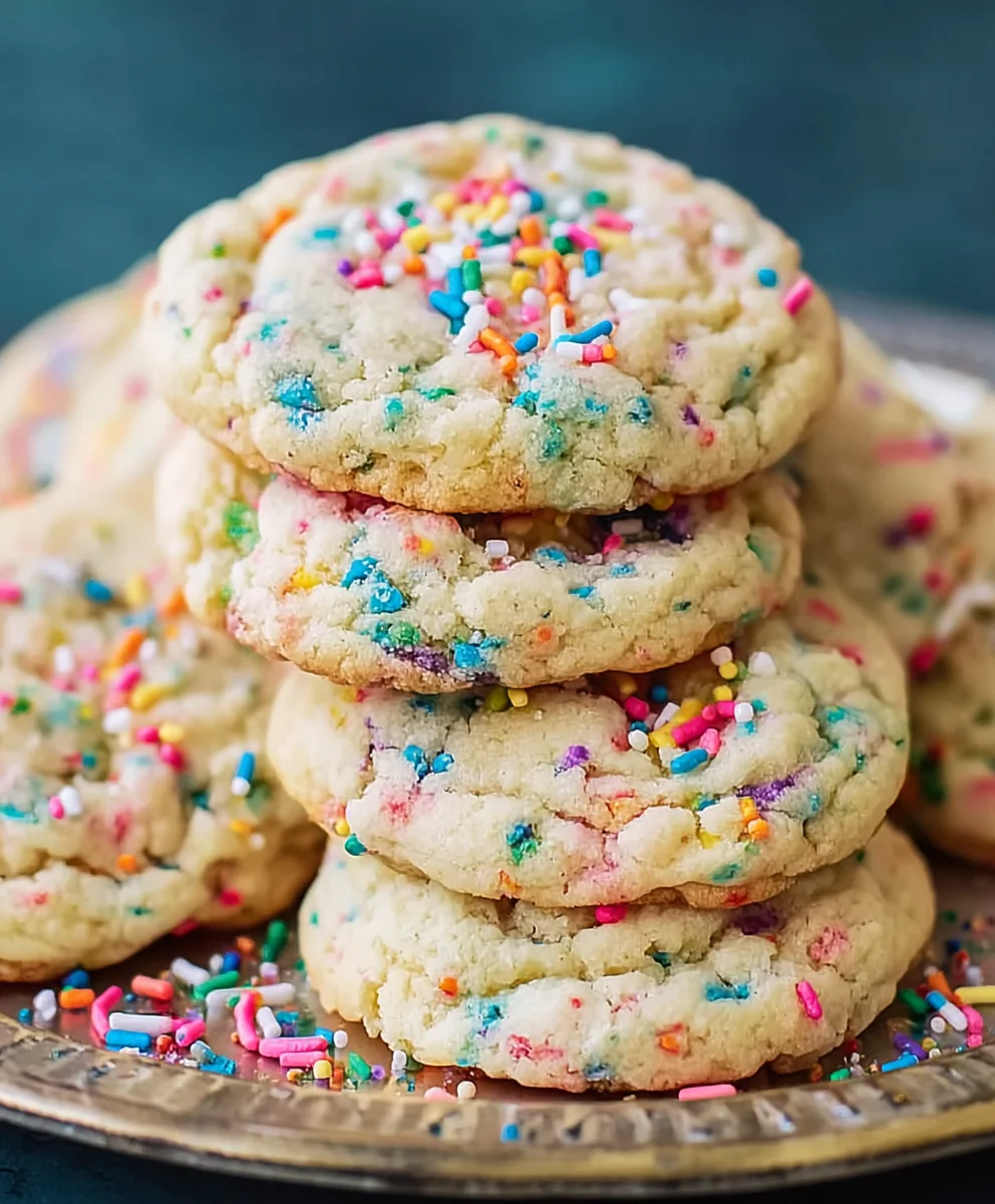 Easy Funfetti Cookies- Sprinkles Galore Treat