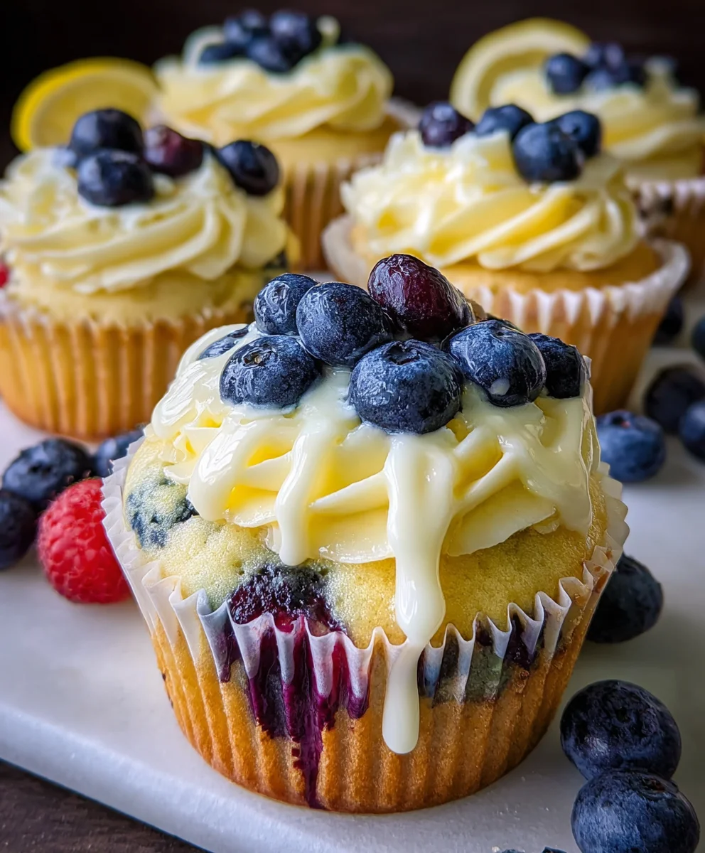 Summer Lemon Berry Cupcakes-Fresh & Zesty Treat