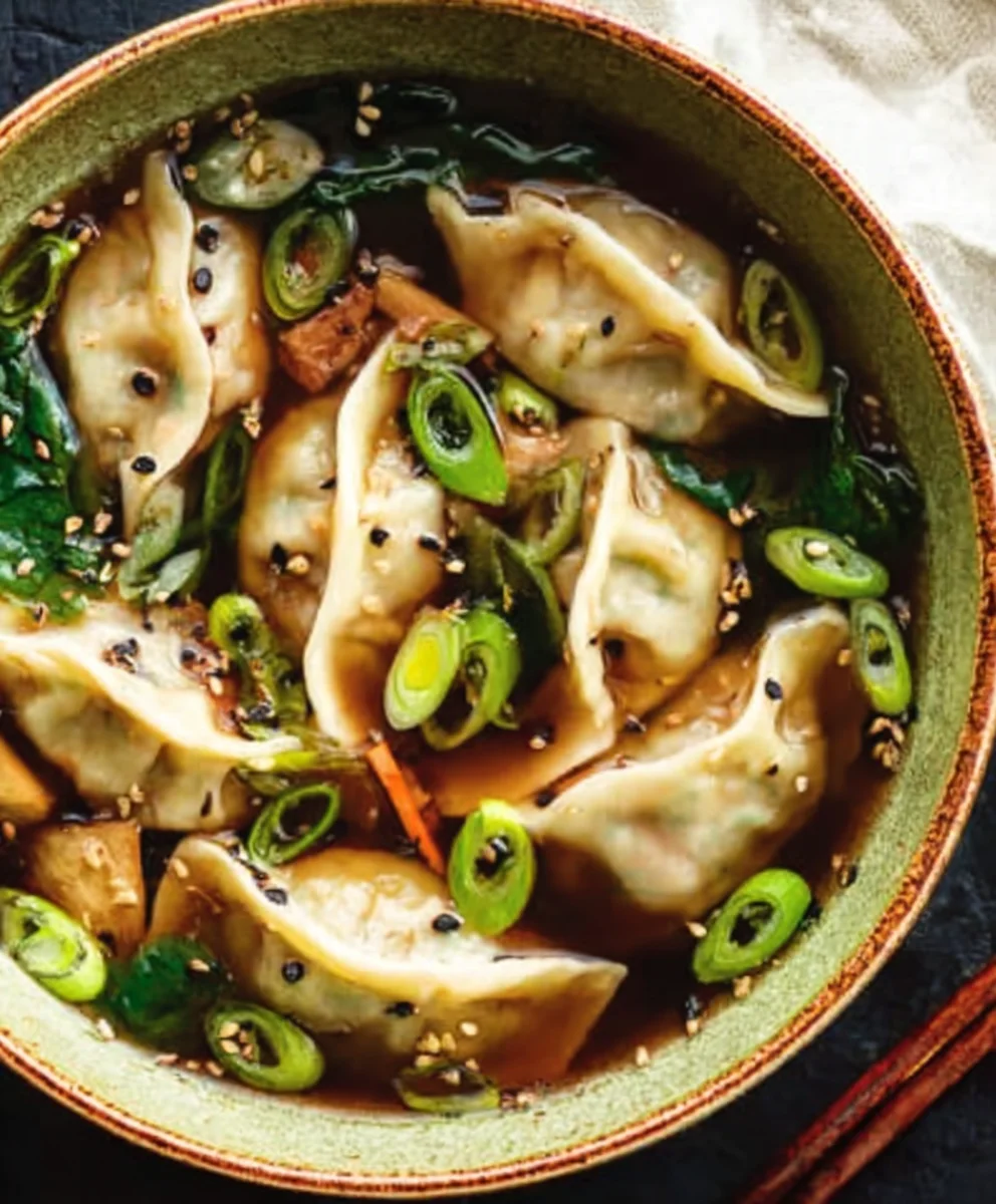 Hearty Beef Potsticker Soup- Comforting & Flavorful Recipe