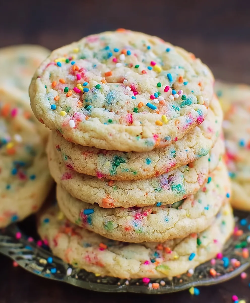 Easy Funfetti Cookies- Sprinkles Galore Treat