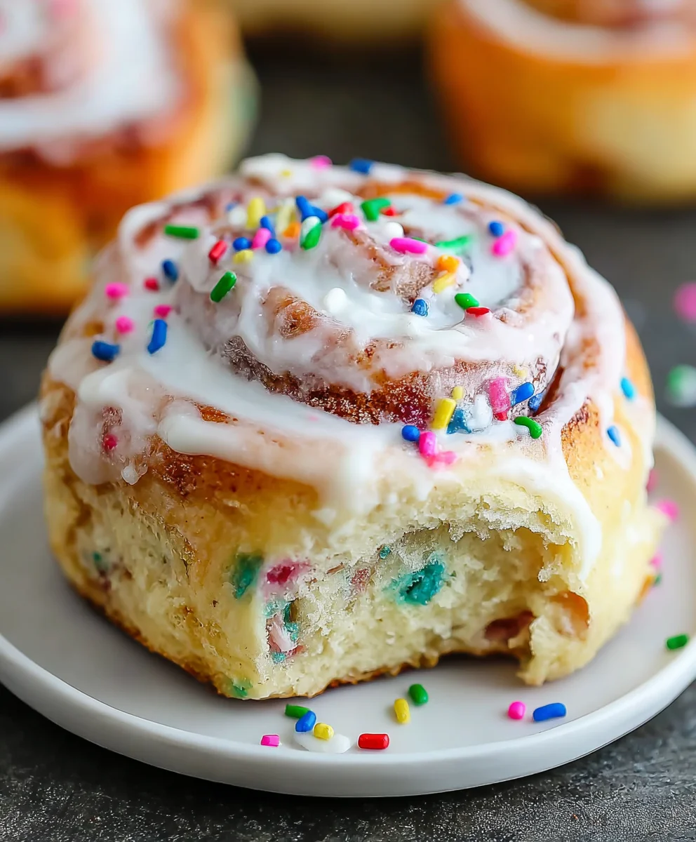 Funfetti Cinnamon Rolls - Easy Dessert Recipe