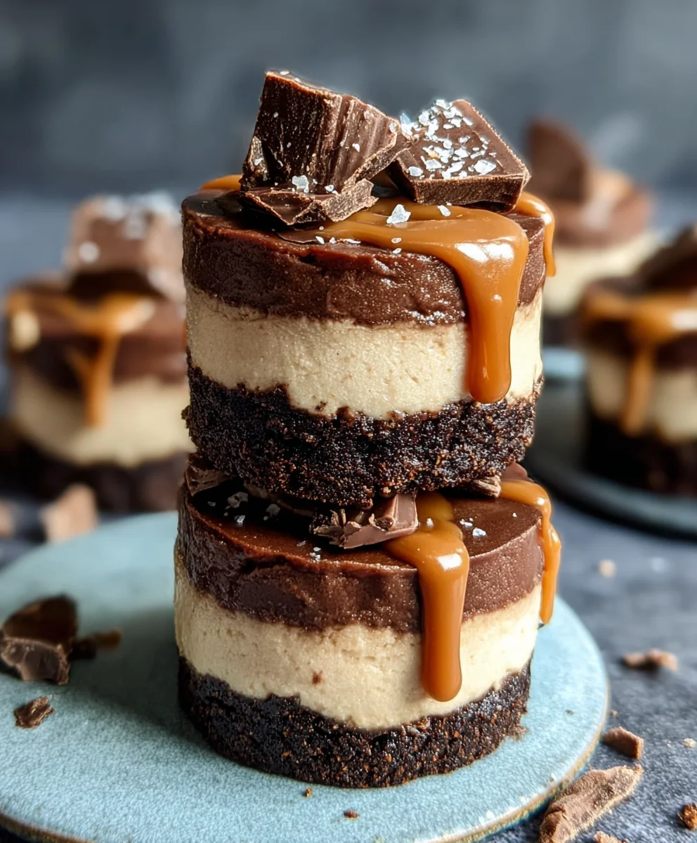 Raw Caramel Brownie Cheesecake-Decadent Raw Treat