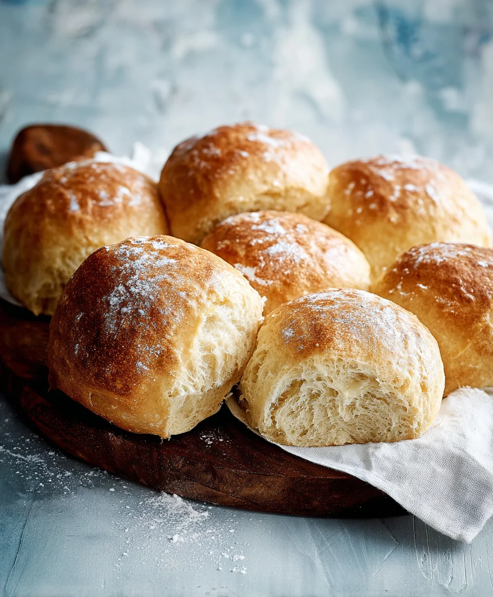 Easy No Knead Crusty Rolls Recipe