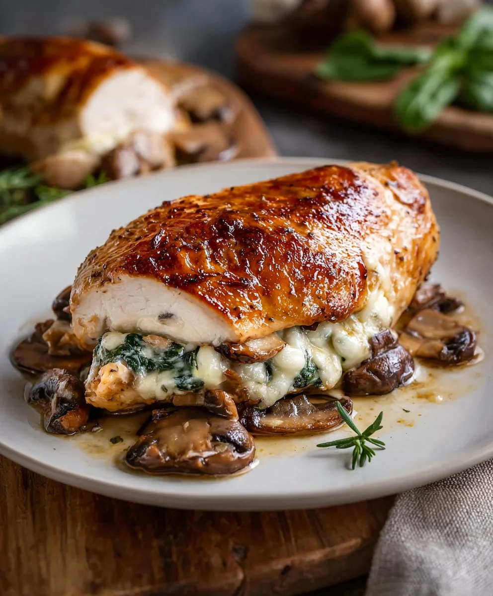 Quick Mushroom Stuffed Chicken Breast Easy Recipe