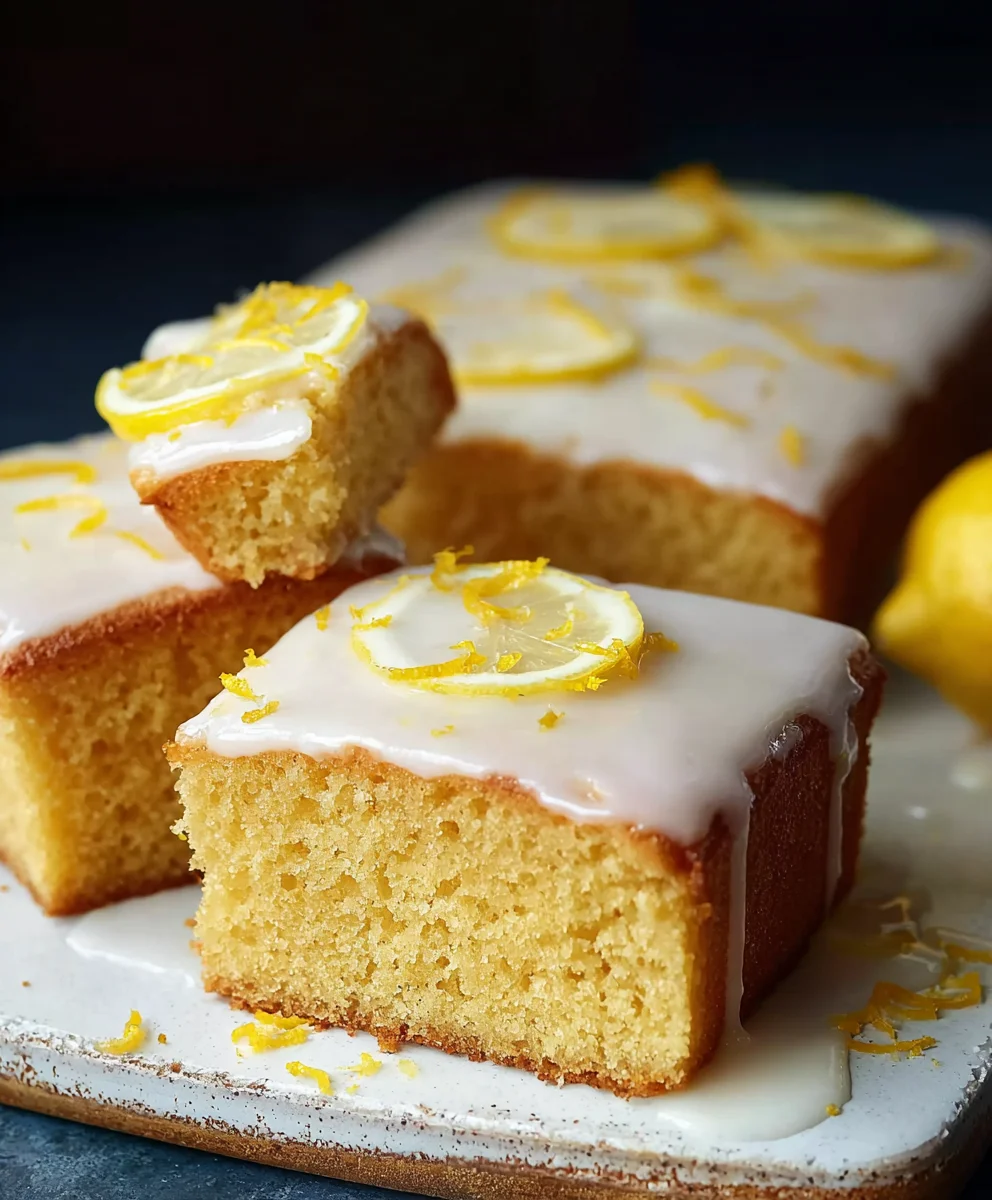 Easy Lemon Drizzle Cake- Traybake Perfection