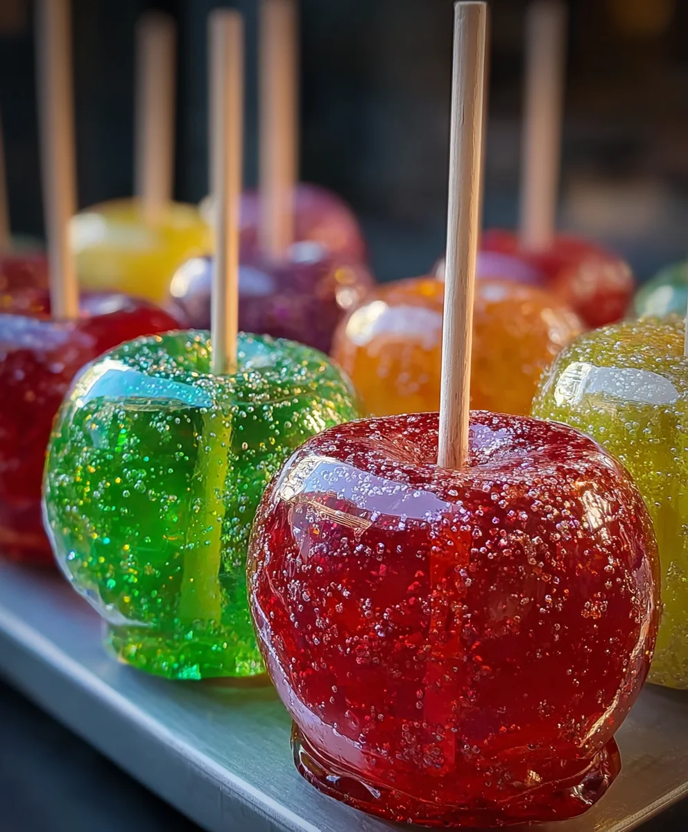 Jolly Rancher Candy Apples-Sweet-Fruity-Treat