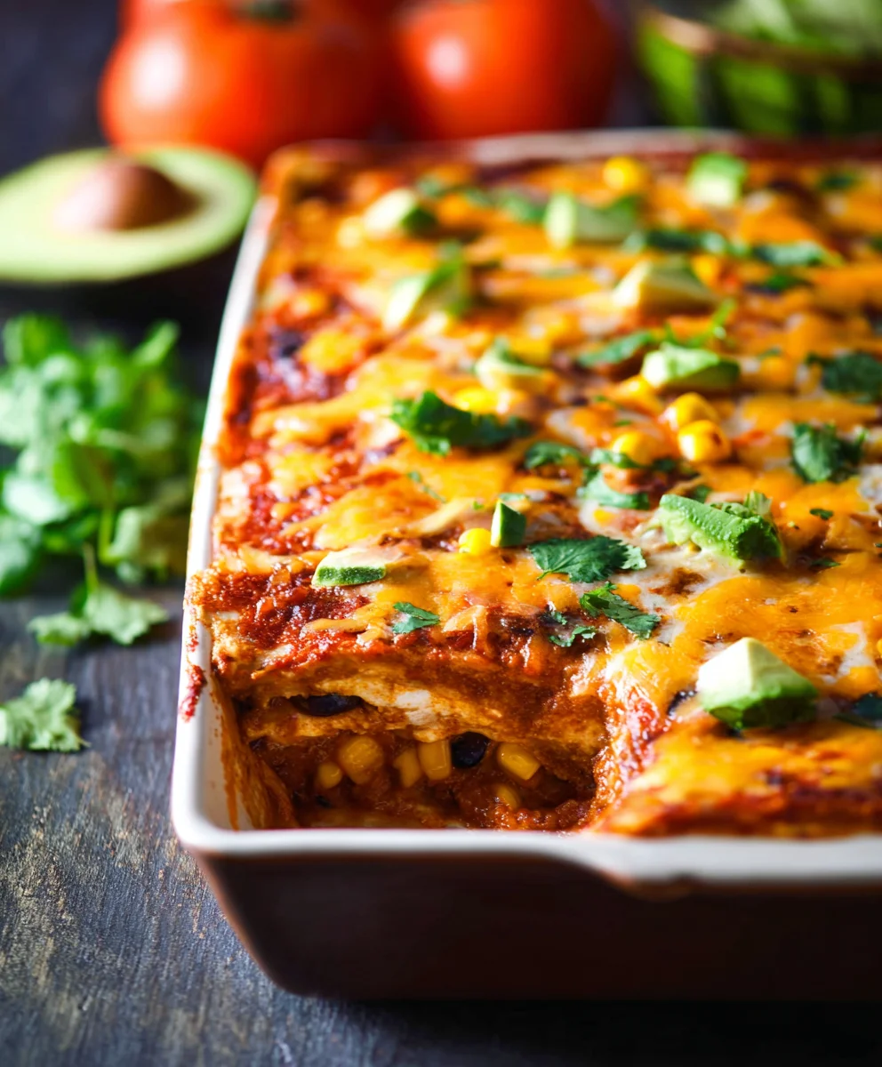 Easy Veggie Mexican Lasagna Recipe-Flavorful & Quick
