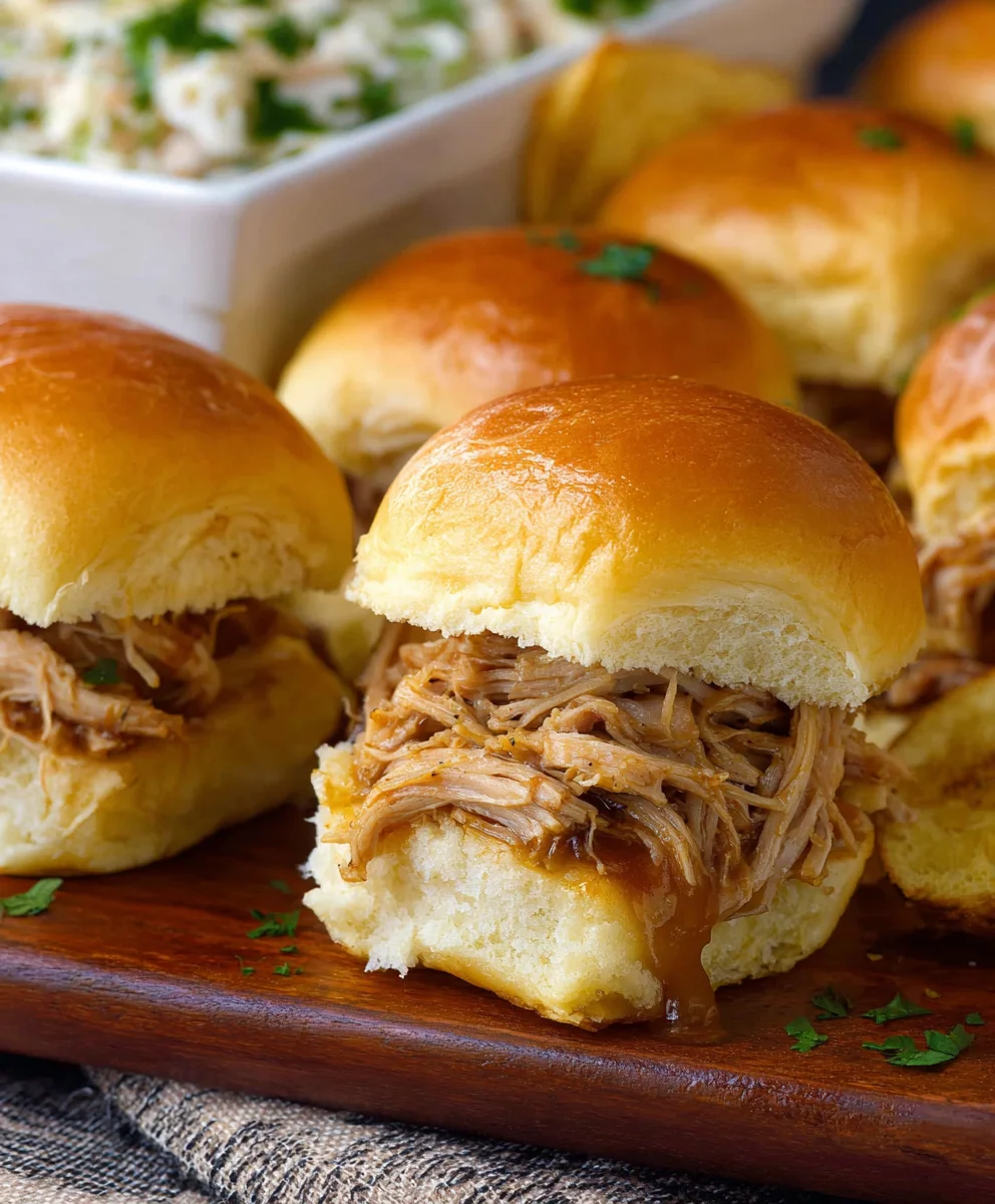 Crock Pot Mississippi Chicken Sliders - Easy Dinner