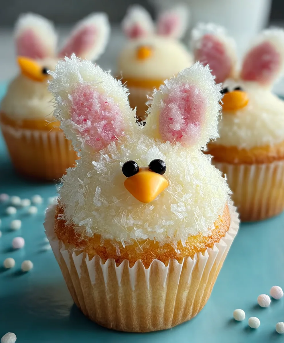 Easter Bunny Chick Cupcakes- Cute & Easy Recipe