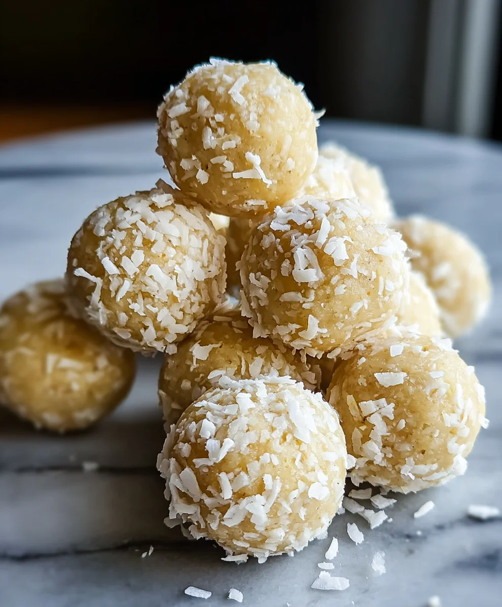 Lemon Coconut Protein Balls-Easy Healthy Snack