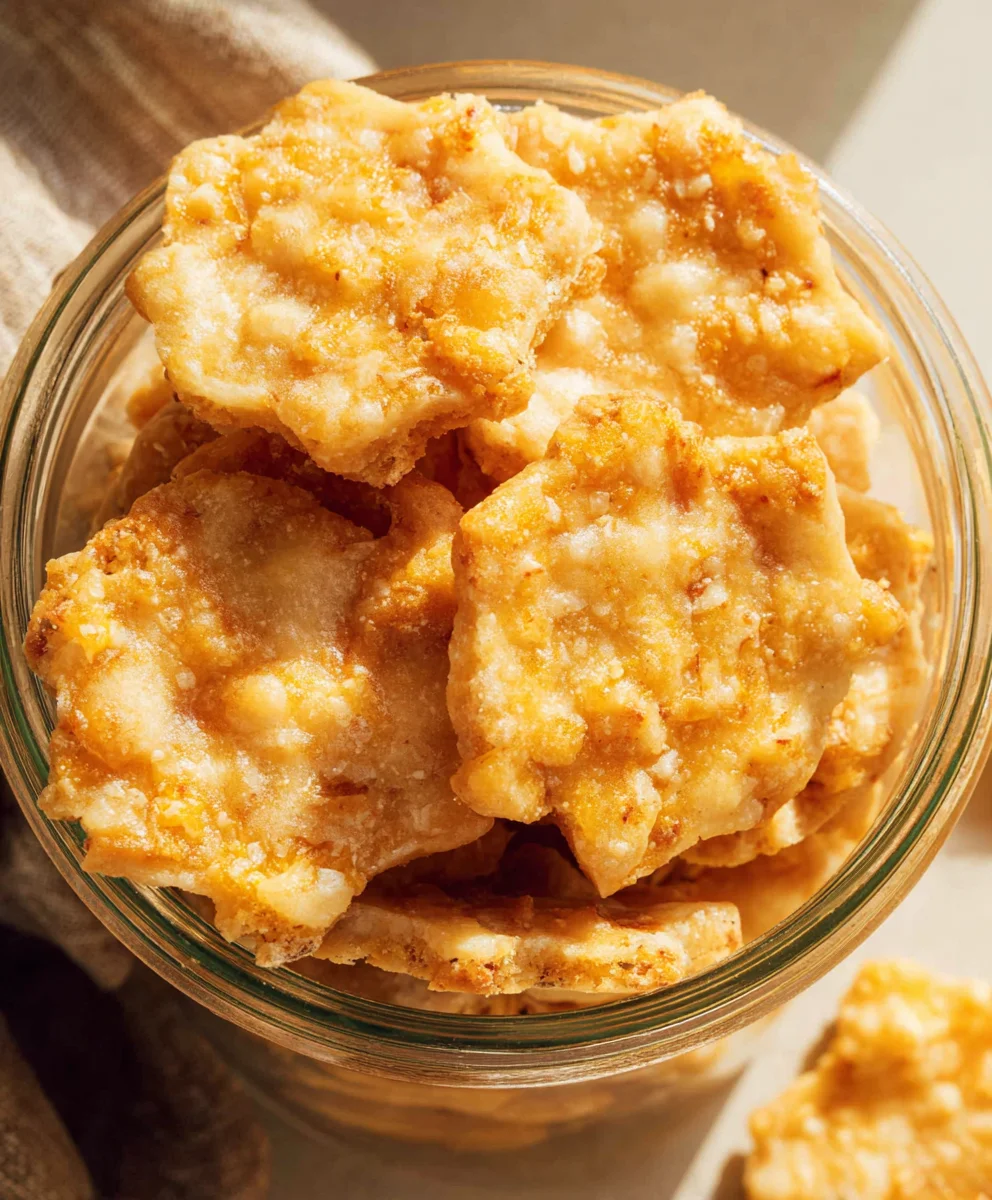 Cheesy Sourdough Crackers-Homemade & Delicious