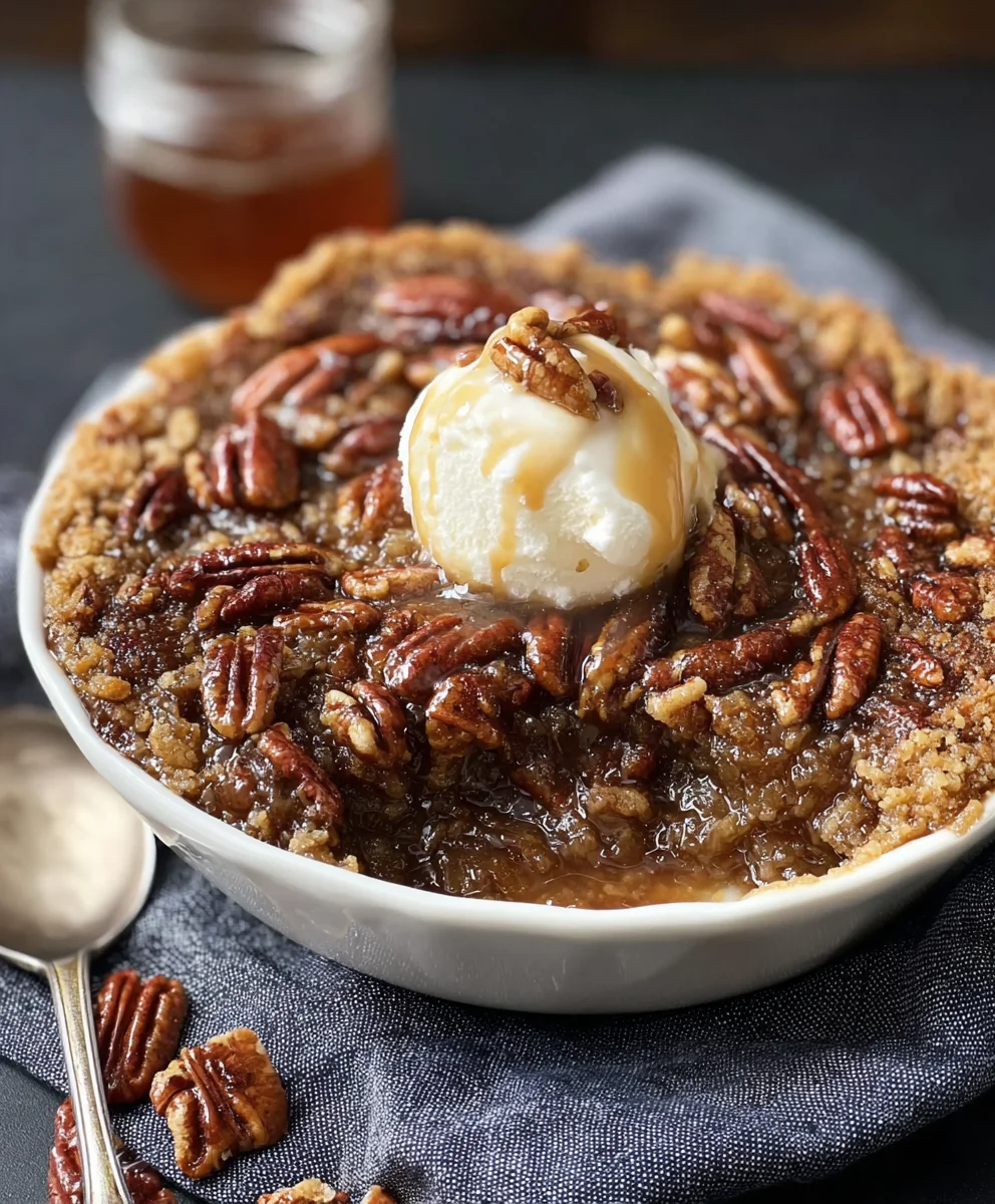 Pecan Pie Cobbler - Easy Dessert Recipe
