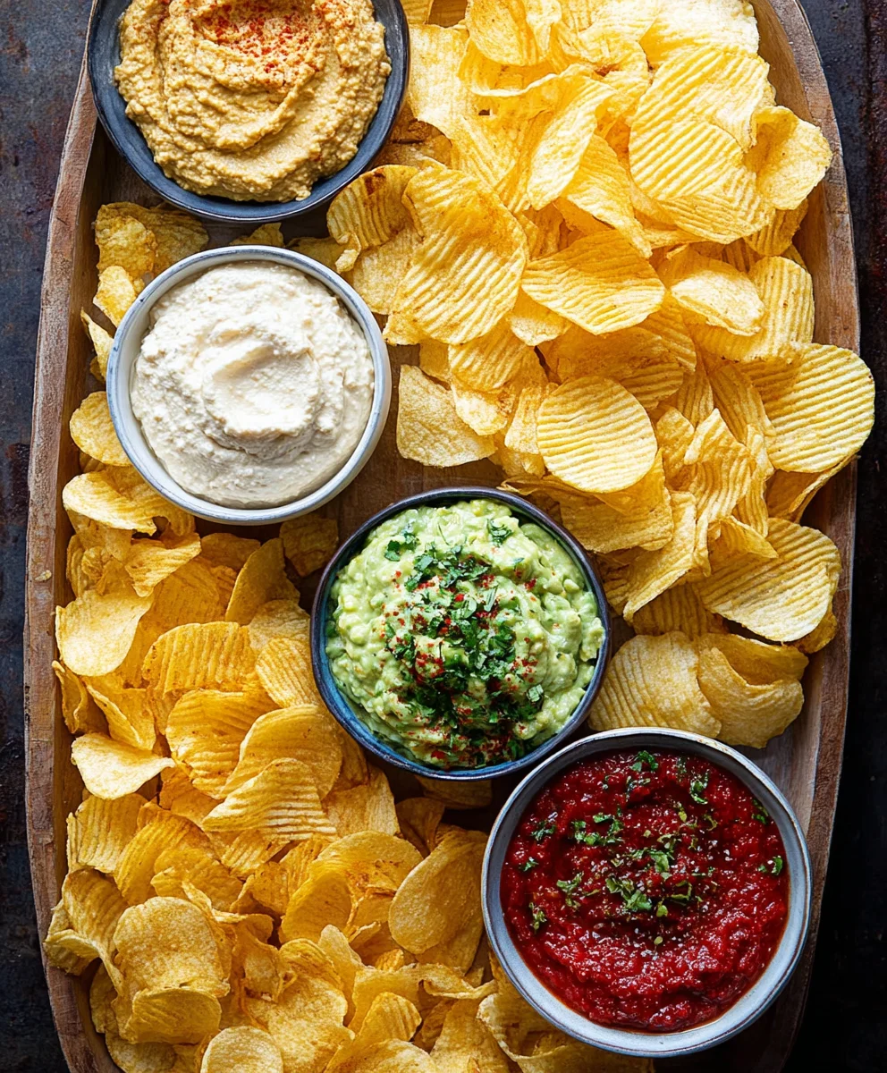 Easy Chips and Dip Platter - Crowd Pleaser Recipe