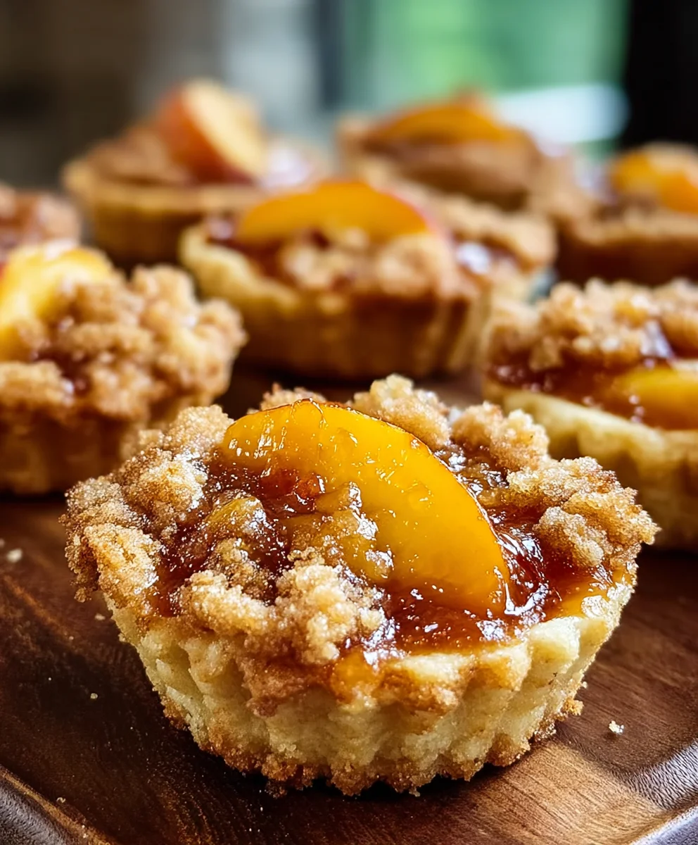 Peach Cobbler Cookie Cups- Easy Dessert Recipe