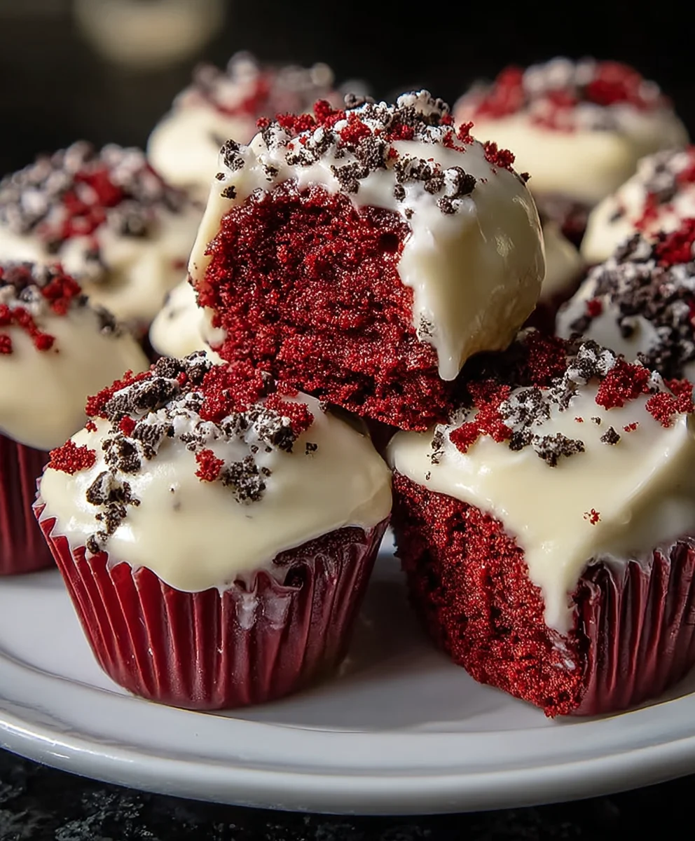 Cookies Cream Red Velvet Bites-Easy Recipe