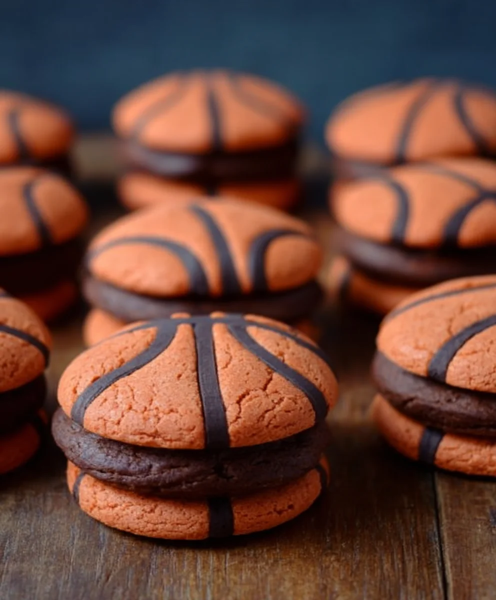Easy Slam Dunk Basketball Cookies - March Madness Treat