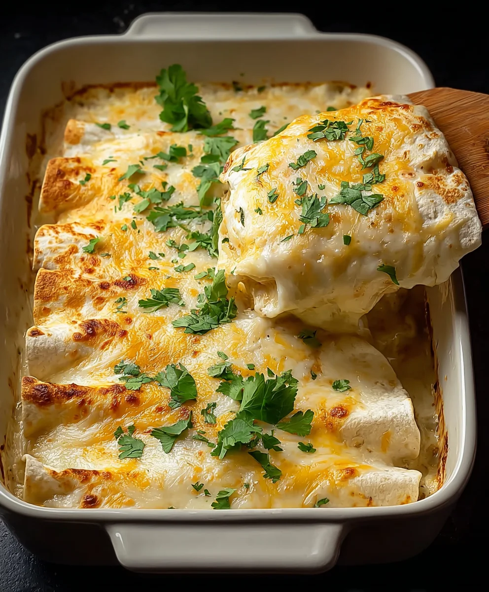 Easy White Chicken Enchiladas - Delicious & Simple Recipe