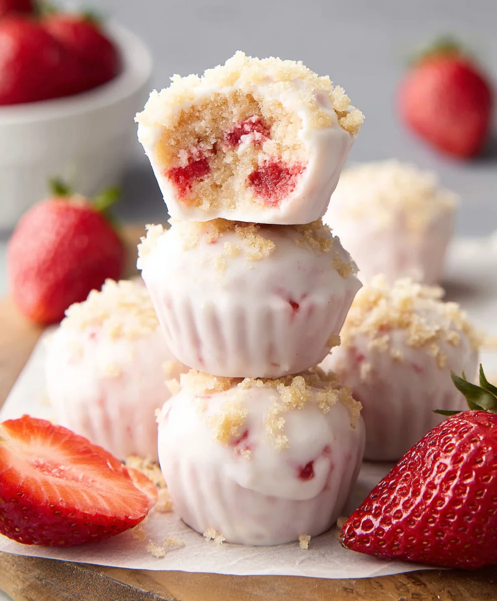 Easy Strawberry Yogurt Bites-Healthy Frozen Snack