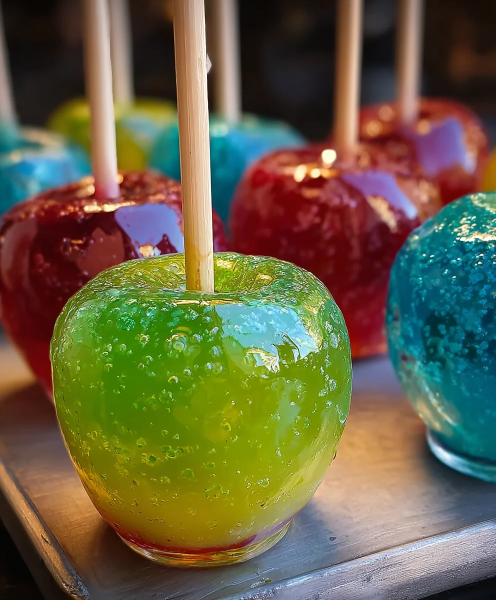 Jolly Rancher Candy Apples-Sweet-Fruity-Treat