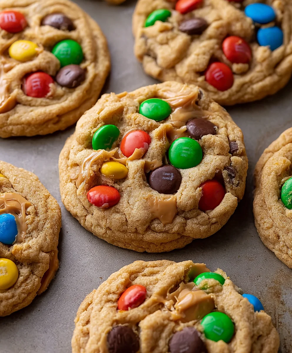 Peanut Butter M&M Cookies-Easy Chewy Recipe
