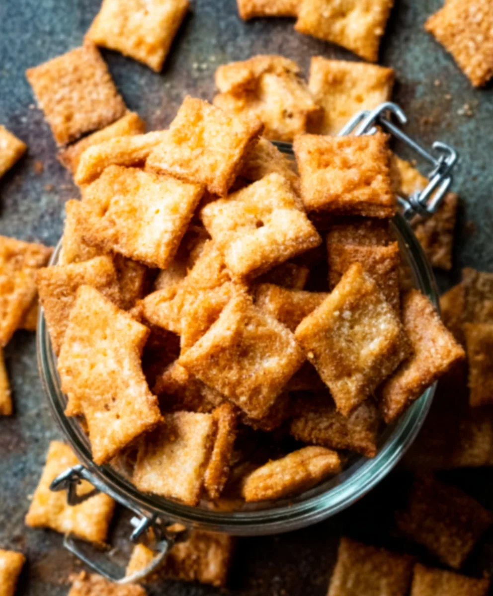 Easy Sourdough Cheese Crackers Recipe - Deliciously Cheesy
