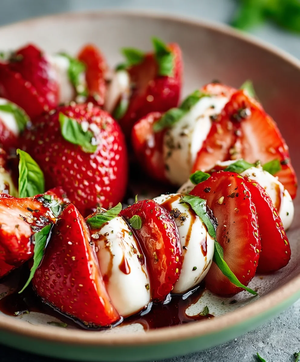 Balsamic Strawberry Caprese Fresh Twist Salad