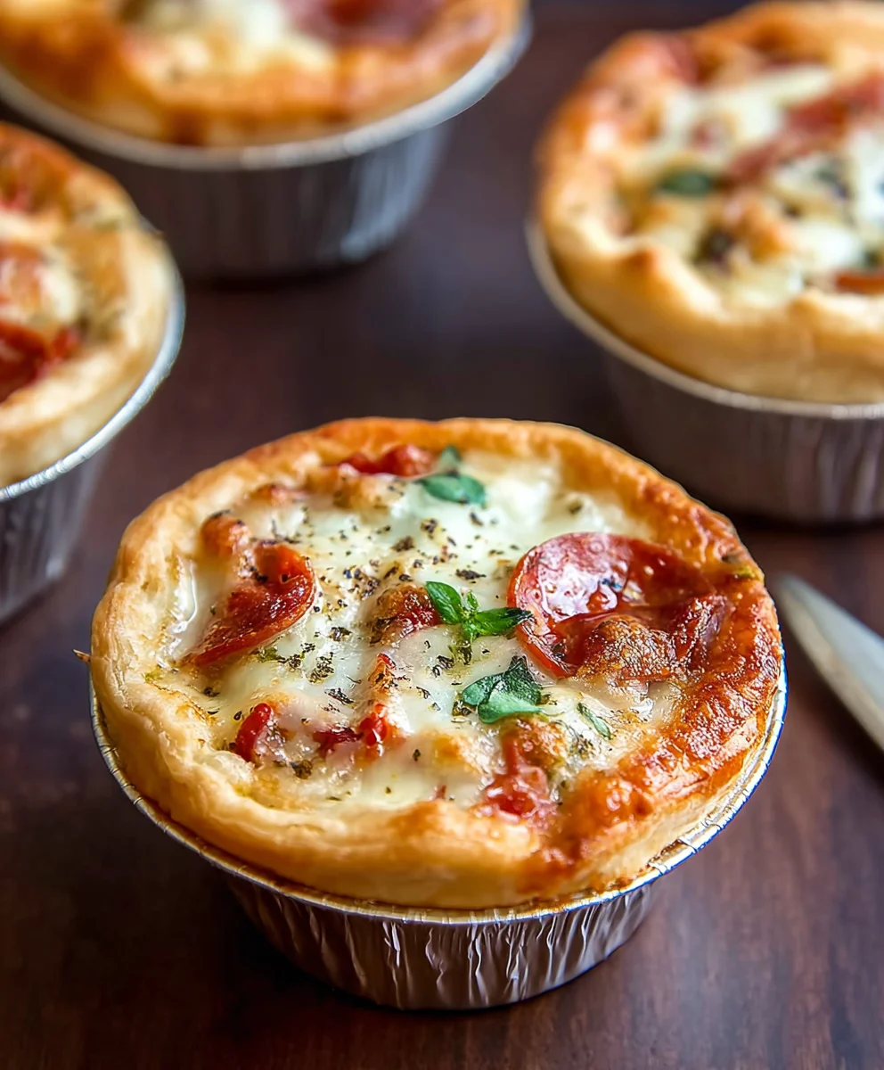 Mini Pizza Pot Pies-Easy Beef Topping Recipe