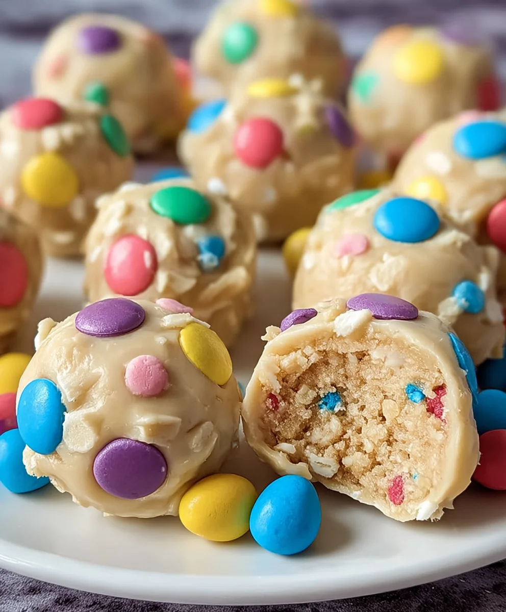 Easter Egg Cookie Dough Bites-No Bake Treat
