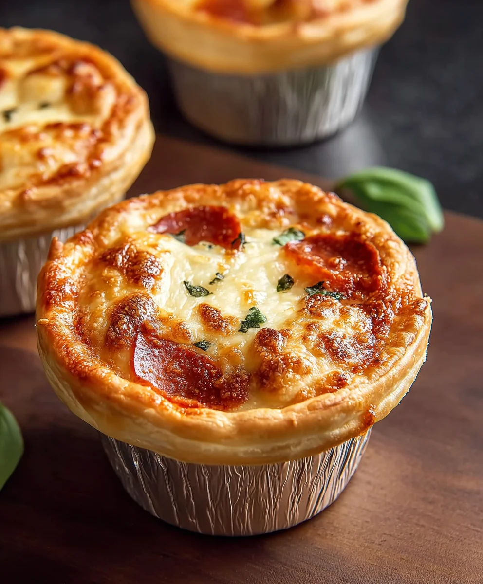Mini Pizza Pot Pies-Easy Beef Topping Recipe