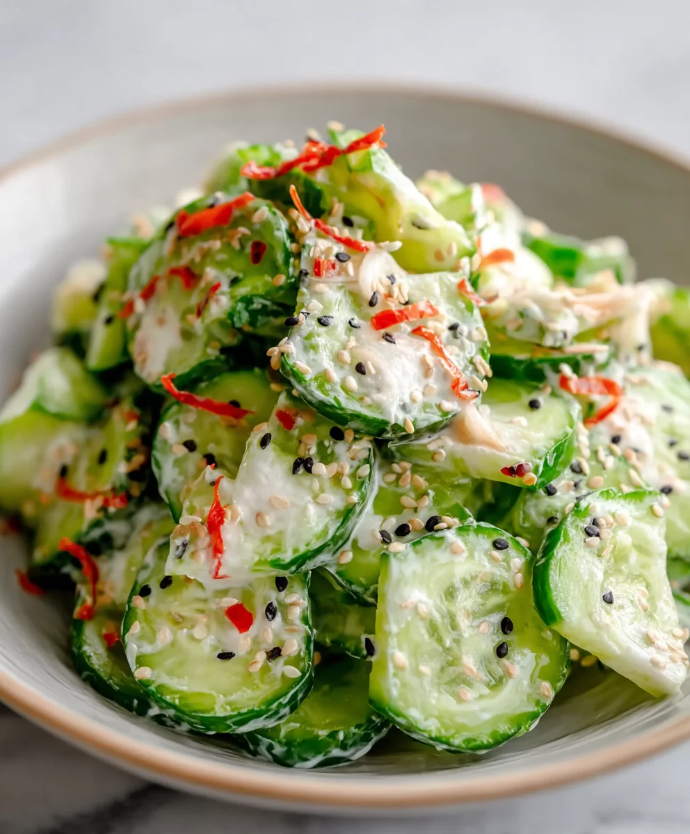 Easy California Roll Salad- Fresh Cucumber Flavors