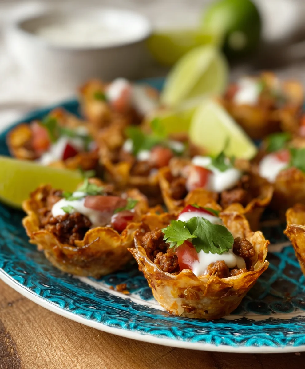 Easy Beef Taco Cups Quick Dinner Recipe