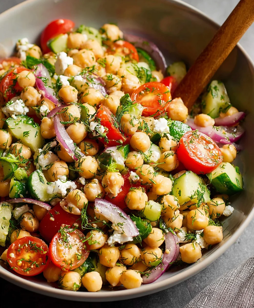 Easy Chickpea Salad - Quick & Delicious Recipe